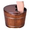 DRMEE Foot Soak Tub Foot Spa Wooden Barrel Foot Basin for Adults Foot Tub for Soaking Foot Bath Tub Foot Soak Bucket Soaking Foot,Toe Nails(with Cover) view 1
