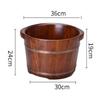 DRMEE Foot Soak Tub Foot Spa Wooden Barrel Foot Basin for Adults Foot Tub for Soaking Foot Bath Tub Foot Soak Bucket Soaking Foot,Toe Nails(with Cover) view 2