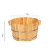 DRMEE Foot Soak Tub Wooden Pedicure Basin Natural Wooden Barrel Foot Bath Bucket Thickening Foot Tub Home Wash Basin Soaking Foot,Toe Nails view 3