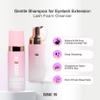 CURACORO 60ML Eyelash Extension Cleanser (Rose Scented) - Lash Shampoo for Lash Extensions, Eyelash Extension Foam Cleanser for Sensitive Skin, Removes Waterproof Makeup for Professional & Home Use view 4