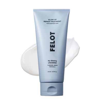 FELOT Glow Up Repair Treatment Professional Hair Repair for Damaged Hair, Restores Shine, Hydration, and Strength -6.76 fl. Oz.