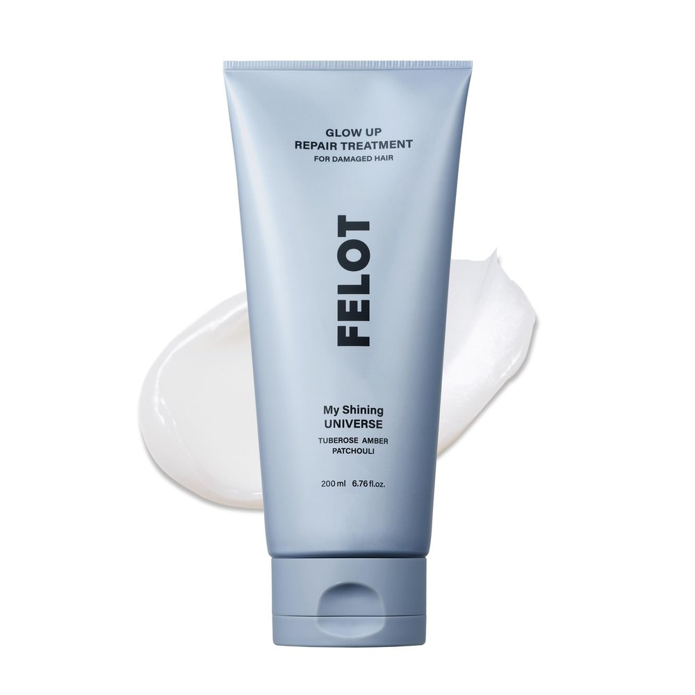 FELOT Glow Up Repair Treatment  Professional Hair Repair for Damaged Hair, Restores Shine, Hydration, and Strength -6.76 fl. Oz.