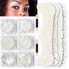 6 Shapes Body Glitter Gel and 4PCS Glitter Speckles for Halloween Raves Festivals Makeup (White) view 1