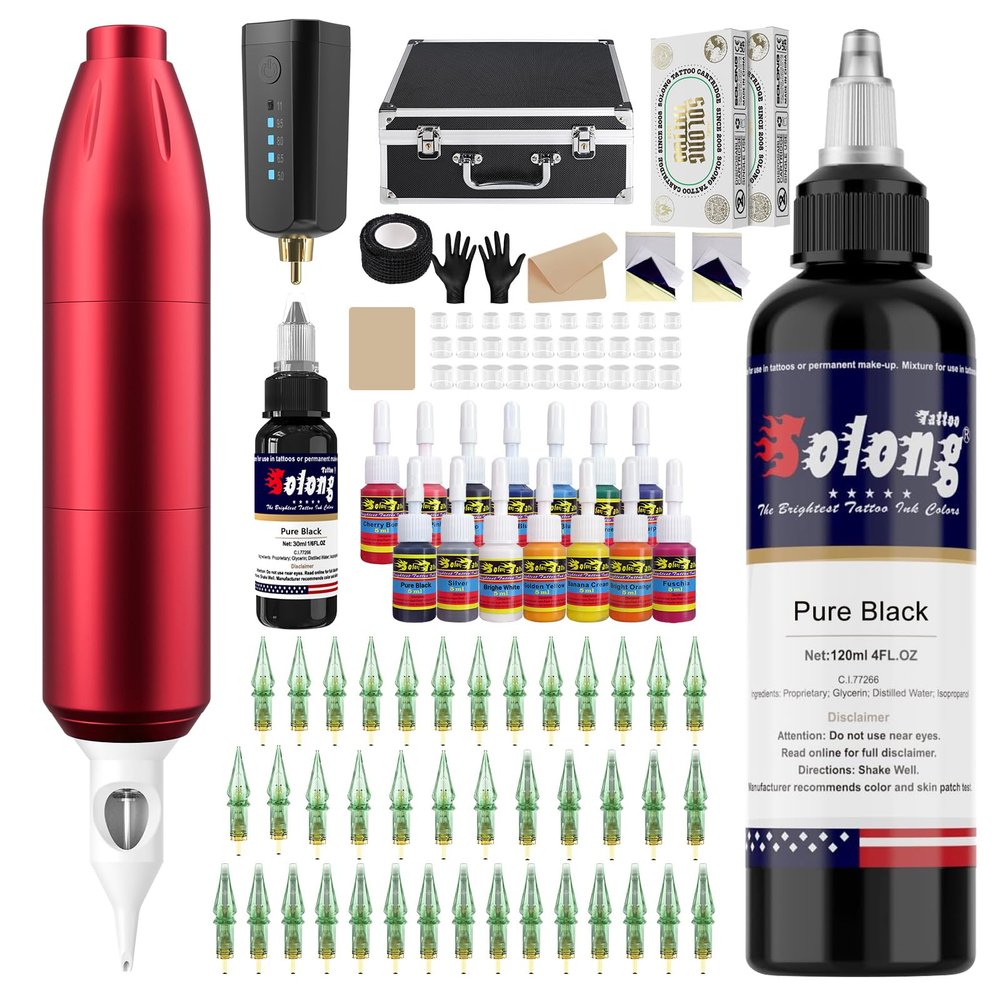 Tattoo Kit Professional Complete Wireless Tattoo Kit for Beginners and Artists