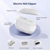 Acina 2025 Upgraded Electric Nail Clipper with LED Light & Clip Storage, USB Rechargeable Automatic Nail Trimmer for Baby Kids Adults Seniors, Portable Travel-Friendly Nail Clippers(White, Large) view 3