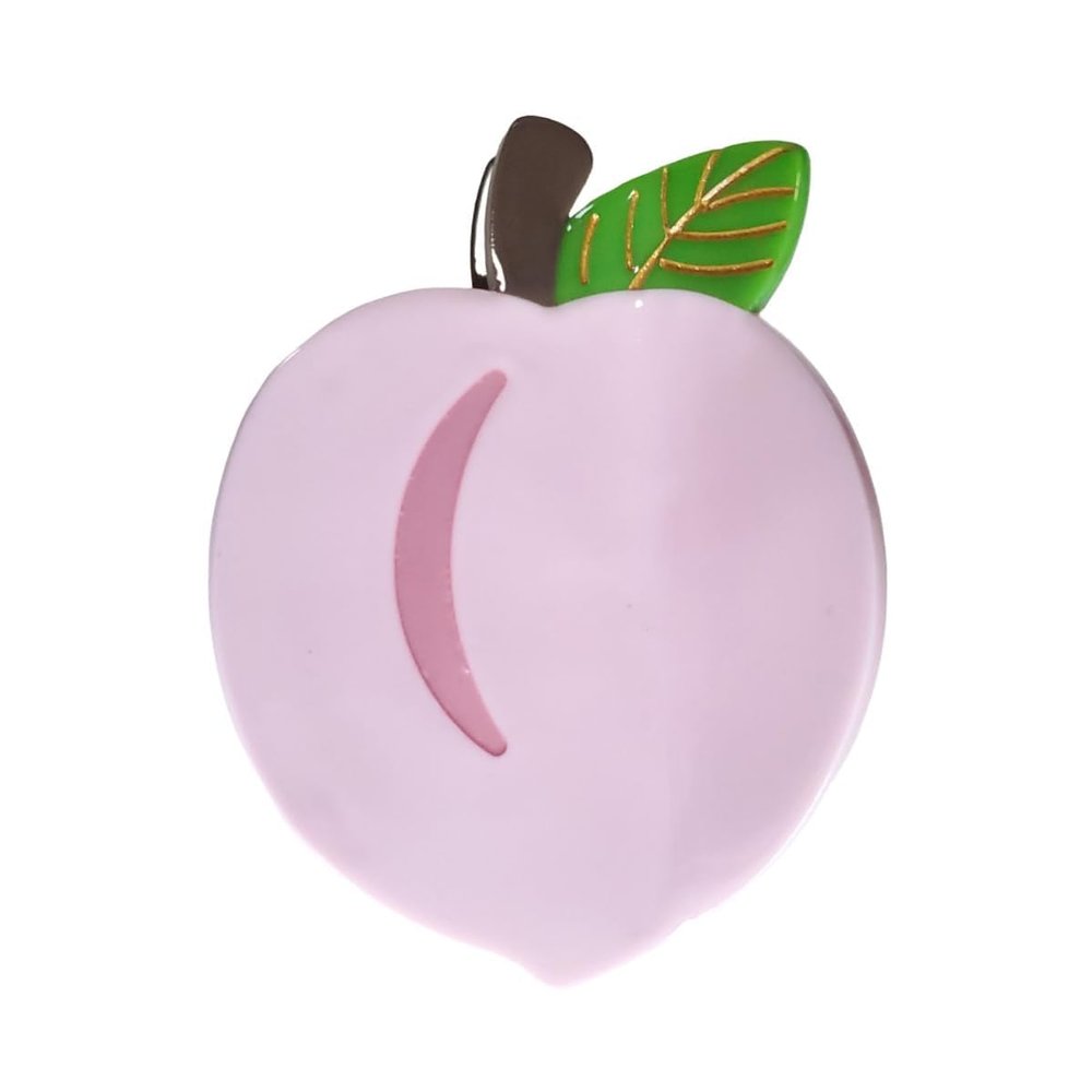 Peach Hair Clips,Cute Peach Hair Claw Clips Acetate Hair Clips Fruit Hair Claw Clip Hairgrips Hairpins for Girls of all Ages (Peach)