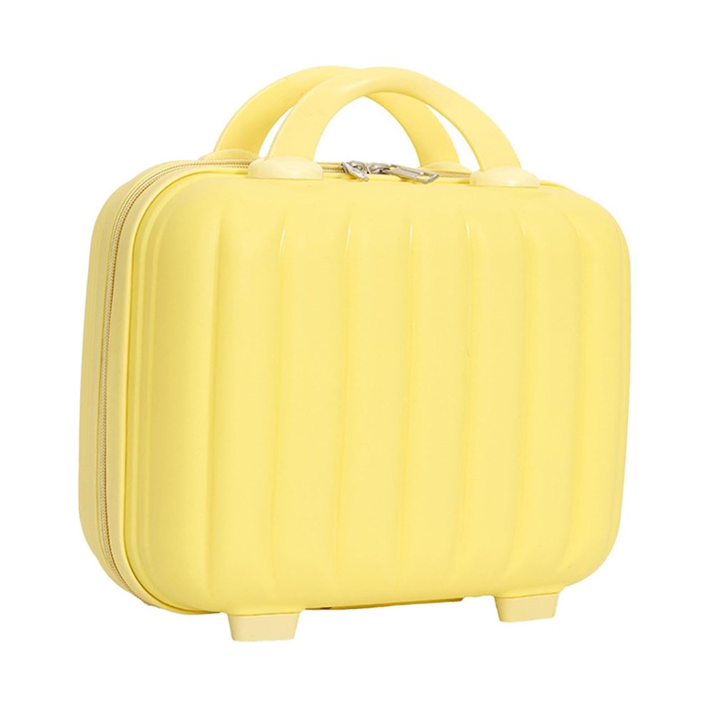 APLVFFZH Cosmetic Bag Toiletry Bag Large Capacity Multiple Compartments Casual Make up Organizer Makeup Handbag for Jewelry Valuables, yellow