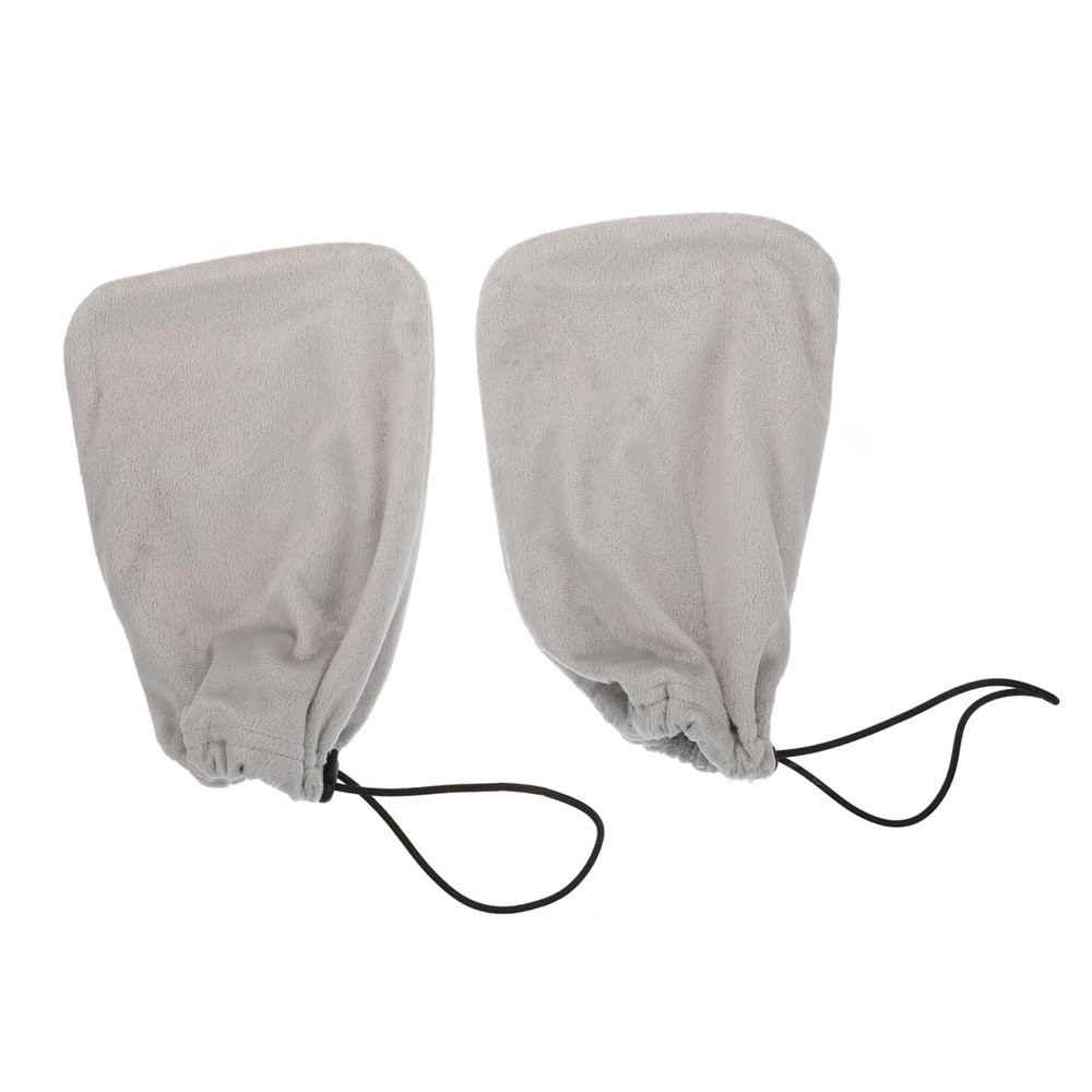 OSOLADY 3pairs Wax Therapy Moisturizing Gloves for Hand Care Paraffin Wax Mittens Elastic Band for Dry Skin Treatment Fits Grey Color
