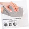 OSOLADY 3pairs Wax Therapy Moisturizing Gloves for Hand Care Paraffin Wax Mittens Elastic Band for Dry Skin Treatment Fits Grey Color view 4
