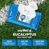 Game Face Cooling Face Wipes - 20 Count XL Size Compostable Cloth | Naturally Formulated and Lightly Scented Hydrating, Energizing, and Invigorating Wipes | For Athletic, Sport, and On The Go | 3 Pack view 3