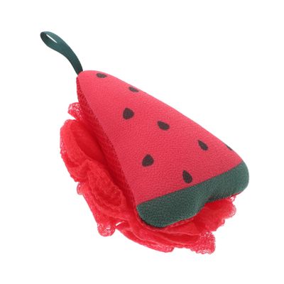AUTSUPPL Shower Loofah Exfoliating Bath Sponge Soft Mesh Watermelon Bath for Body Scrubbing and Face Cleaning for Women Men and Boy Girl