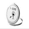 SpreadPassion F- Bomb Compact Mirror, Photo Mirror, Travel Makeup Mirror Handheld Small Mirror, Portable Pocket Mirror, Birthday Idea (1, Round) view 1