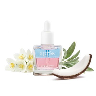 Apres Light & Shadow Cuticle Serum, Nourishing Blend of Almond and Jojoba Oil, Vitamin B and Turmeric, Cuticle Repair Oil 15 mL (15 ml, Spring Steps (Coconut, Sage, and Jasmine))