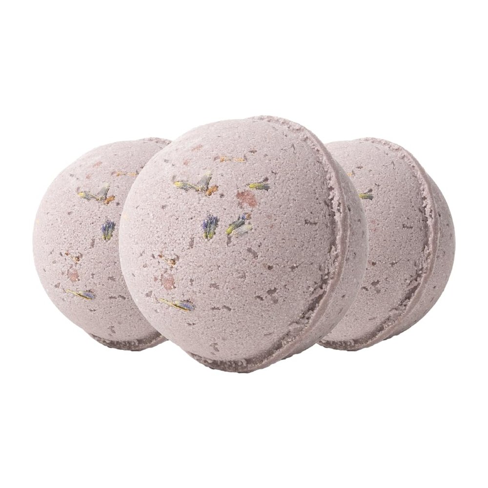 PACHA SOAP Co. Froth Bath Bomb, 3-Pack - Scents of French Lavender, Nourishing, Moisturizing, Naturally Derived & Handcrafted in The USA