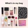 AOLXDE Dog Puppy Footprint Print Cosmetic Bag Large Capacity Travel Makeup Bag For Women Toiletry Bag For Daily Use Travel view 3