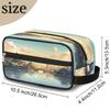 GeMeFv Chinese Style Painting Toiletry Bag Hanging Cosmetic Bag Portable Travel Makeup Bag Large Capacity Shaving Bag for Men Women view 2