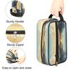 GeMeFv Chinese Style Painting Toiletry Bag Hanging Cosmetic Bag Portable Travel Makeup Bag Large Capacity Shaving Bag for Men Women view 3