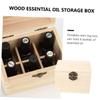 Baluue Essential Oil Storage Case Slots Bottle Holder Wooden Organizer Essential Oil Box Aroma Accessories Container view 3