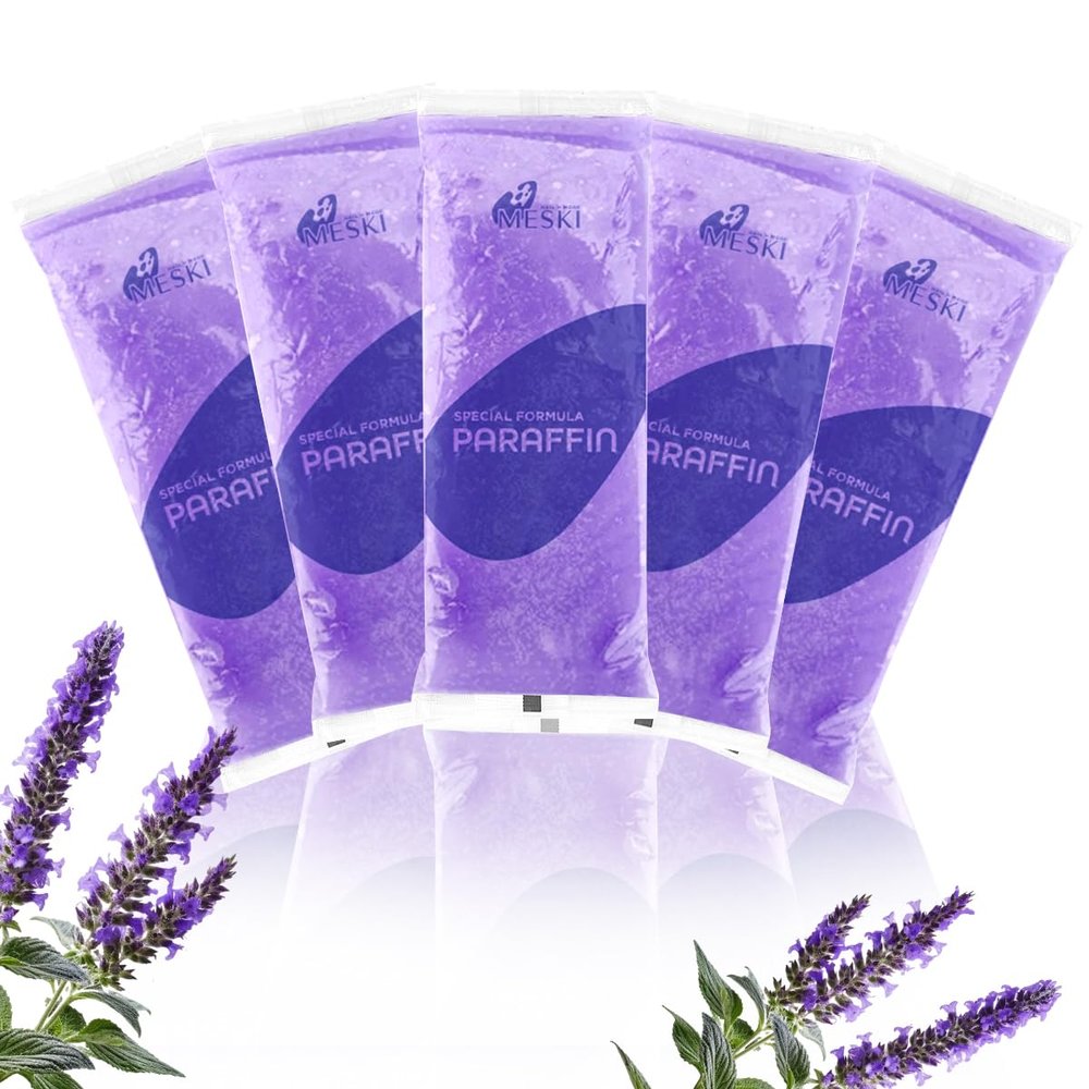 Paraffin Wax Refill, 12 Packs of Paraffin Bath Wax for Hands and Feet - Helps Soothe Muscles and Relieve Discomfort, Hydrates and Protects Skin, Scent Lavender