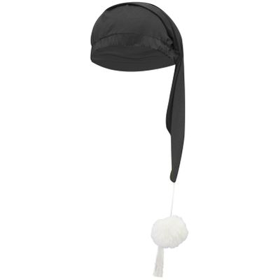 CHICTRY Night Cap Night Sleeping Cap Pointed Mop Hat Night Stocking Hat Bonnet with Pom Ball for Holidays Black 1Pc