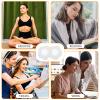 Qianyu 30 Pcs Disposable Castor Oil Pack Wrap Belly Button Self-Adhesive Castor Belly Button Wrap Pads Highly Absorbent Spunlace Cloth Organic Cover Compress Patches Oil Not Included No Wash view 3