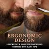 Ontaki Beard & Mustache Scissors - 5 in, Golden Brass - High-Carbon Steel Grooming Scissors - Gold Brass Mustache Comb - Travel-Ready Pouch for Beard Trimming Kit view 4