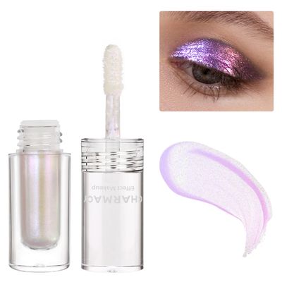 CHARMACY Liquid Duochrome Eyeshadow, Multi-Dimensional Eye Looks, Long Lasting Glitter Eye Shadow Sets Metallic Pigments, Quick Drying, Sparkling Shiny Eye Makeup for Beginners, 1.6g (#11)