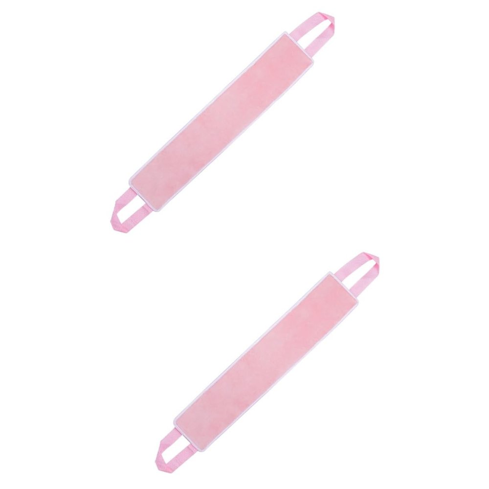 FOYTOKI 2pcs Tanning Back Lotion Applicator Strap Flocking Material for Even Application Convenient for All Ages for Self-tanning Lotion Sunscreen and Oils