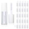 COSIDEA 26pcs 0.8ml White Empty mini mascara tubes with wand for castor oil 1ml eyelash growth tube packing sample size containers view 1