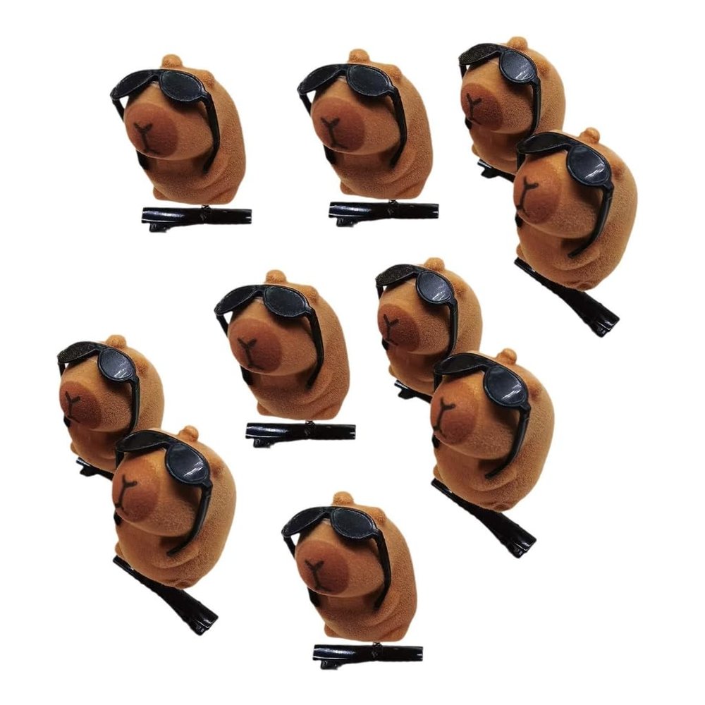 10pcs Capybara Hair Clip Hair Decoration For Animal Lover And Fashionistas
