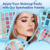 Color Nymph Eye Shadow Palette MakeupHighly Pigmented 54 Colors Face Palette with Matte Shimmer FinishesVegan & Cruelty Free Travel Size Makeup Pallet (Blue) view 4
