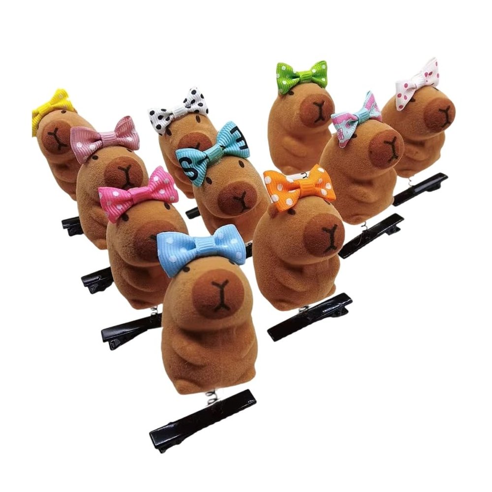 10pcs Capybara Hair Clip Hair Decoration For Animal Lover And Fashionistas
