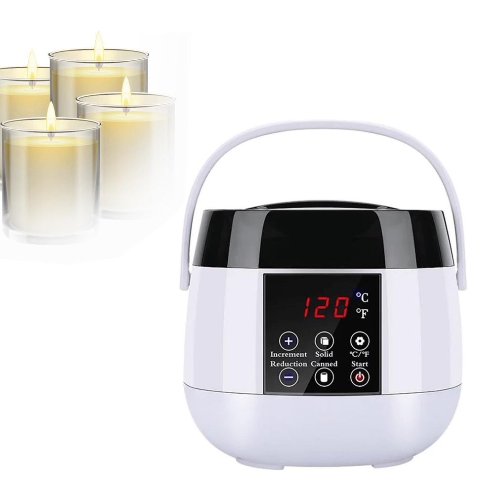 YSFHYAN 500 ml Smart LCD Display Wax Heater,Hair Removal Wax-Melt Machine,Smart Wax Melting Machine,Electric Wax Melter,LED Screen Displays Temperature,for Rapid Wax Melting and Hair Removal