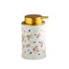 Kitchen Wall Decor,Foam Soap Dispenser Rose Print Foam Pump Bottle Elegant Foam Hand Soap Dispenser Boho Soap Foam Dispenser Vintage Ceramic Soap Dispenser Farmhouse Home Decor Small Rose view 1