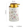 Kitchen Wall Decor,Foam Soap Dispenser Rose Print Foam Pump Bottle Elegant Foam Hand Soap Dispenser Boho Soap Foam Dispenser Vintage Ceramic Soap Dispenser Farmhouse Home Decor Small Rose view 2