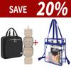 BAGAIL Clear bags Stadium Approved and Hanging Toiletry Bag view 1