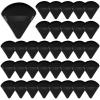 36 Pieces Powder Puff Face Triangle Powder Puff Soft Velour Makeup Puff Velour Puffs for Face Wet and Dry Cosmetic Foundation,Body Powder Blender Loose Mineral Powder Makeup Tool (Black,36 Pcs) view 1