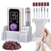 Nail Drill, Portable Electric Nail File 45000RPM, Rechargeable Nail Drill Professional with Bits & Base, for Acrylic Gel Nails, E-File Machine, Manicure Polishing, for Salon Home, White view 1