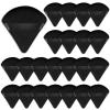 24 Pieces Powder Puff Face Triangle Powder Puff Soft Velour Makeup Puff Velour Puffs for Face Wet and Dry Cosmetic Foundation,Body Powder Blender Loose Mineral Powder Makeup Tool(Black,24 Pcs) view 1