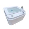 Acrylic Foot Bath, Foot Spa Bath Massager, Foot Bath Bowl with Bubbles, Automatically Drain and Adjust Hot and Cold Water Foot Bath, Colorful Lamp Footbath for Home Spa Treatment Relax Tired Feet view 1
