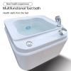 Acrylic Foot Bath, Foot Spa Bath Massager, Foot Bath Bowl with Bubbles, Automatically Drain and Adjust Hot and Cold Water Foot Bath, Colorful Lamp Footbath for Home Spa Treatment Relax Tired Feet view 2