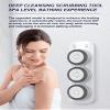 Aniwini Wall Mounted Back Scrubber, 360 Rotation Electric Back Bath Brush with 3 Large Shower Brush Heads, Adjustable Up and Down 64cm, 3-Speed Adjustment, Full Body Waterproof view 2
