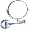 IJPDXOLBQ Wall-Mounted Cosmetic Mirror Hotel Bathroom Folding Telescopic Shaving Mirror 3 Times Magnification Double-Sided Mirror(8 inch Bright Silver) view 1