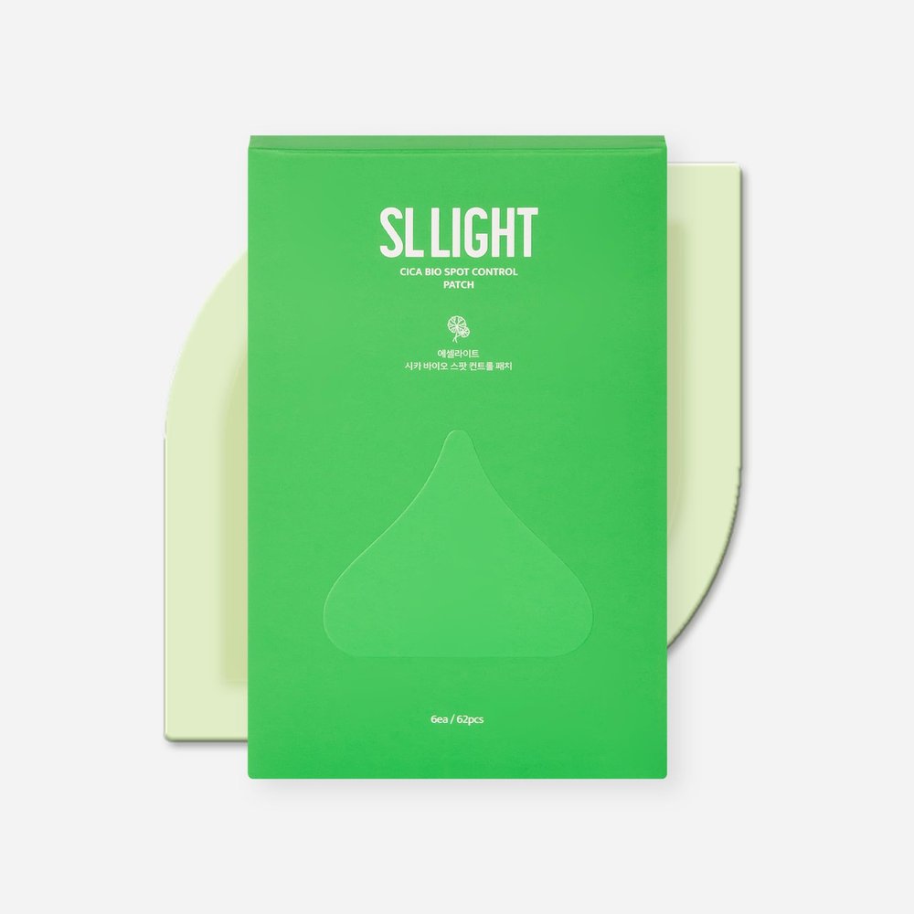 SLLIGHT Cica Bio Spot Control Patch (1 Box, 62pcs) | Soothing Acne Patch for Redness & Blemishes | With Cica, Niacinamide & Tea Tree | Gentle for Sensitive Skin | Korean Skincare
