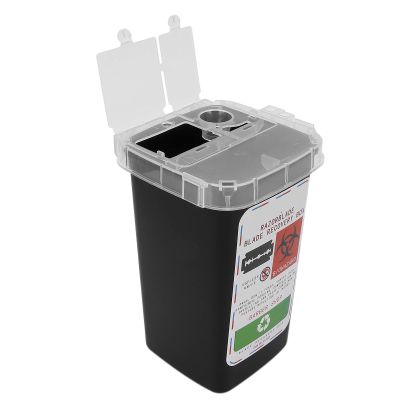 Blade Container, Plastic, Environmental Friendly, Chemical Against, with Disposal Blade Collect, for Storing The discarded Blade (Black)