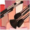 CARUTU Make up Brushes,25pcs Premium Cosmetic Makeup Brush Set for Foundation Blending Blush Concealer Eye Shadow, Cruelty-Free Synthetic Fiber Bristles, Travel Makeup Bag Included(Pink) view 2