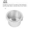 LIULIKJ Hair Removal Wax Heater, Home Waxing Warming Kit Wax Pot Warmer with Aluminum Inner Pot and Independent Dual Switches, Convenient Carry Handle for Professional and Home Hair Removal view 2