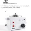 LIULIKJ Hair Removal Wax Heater, Home Waxing Warming Kit Wax Pot Warmer with Aluminum Inner Pot and Independent Dual Switches, Convenient Carry Handle for Professional and Home Hair Removal view 3