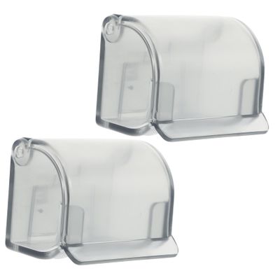 Healeved 2pcs Wall Mounted Holder for Bathroom Organizer Detachable Design for Safe and Convenient Shaving Storage for Home and Travel Use