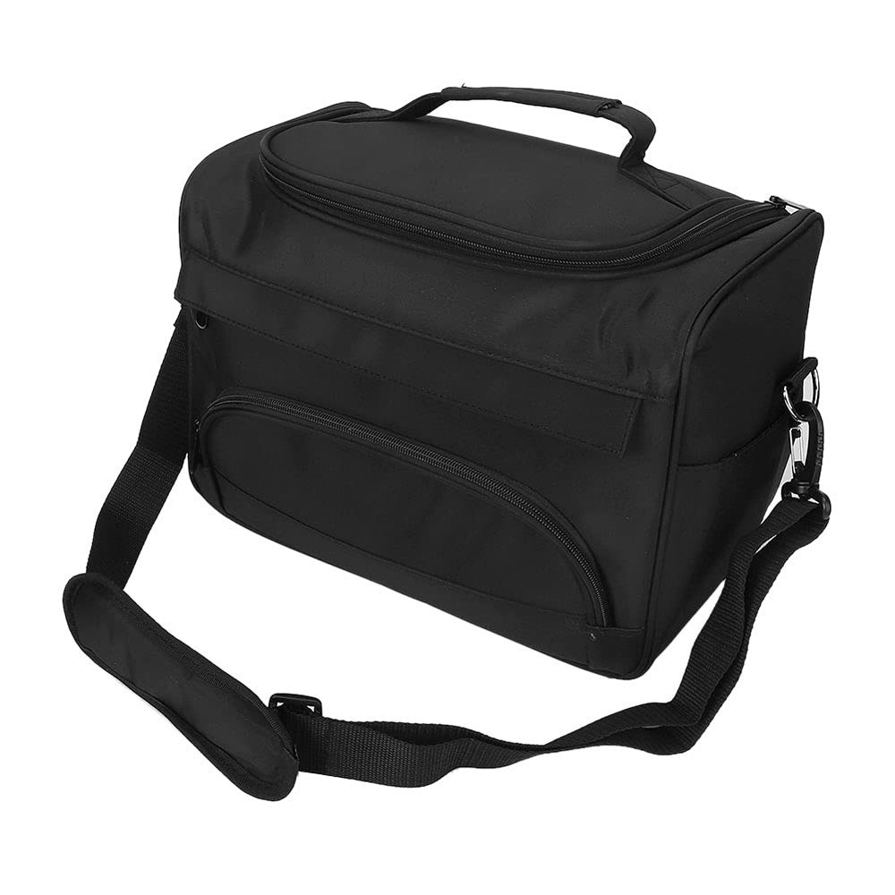Barber Tool Bag, Black Barber Carrying Case Portable Hairstylist Traveling Bag, Hairdressing Tool Storage Bag, Hair Styling Accessories Organizer (Black)